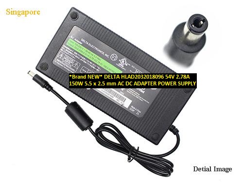 *Brand NEW*DELTA 54V 2.78A HLAD2032018096 150W 5.5 x 2.5 mm AC DC ADAPTER POWER SUPPLY